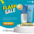 Combo Kem Chống Nắng B5 Không Nâng Tone + Sữa Rửa Mặt Nusa Lovely
