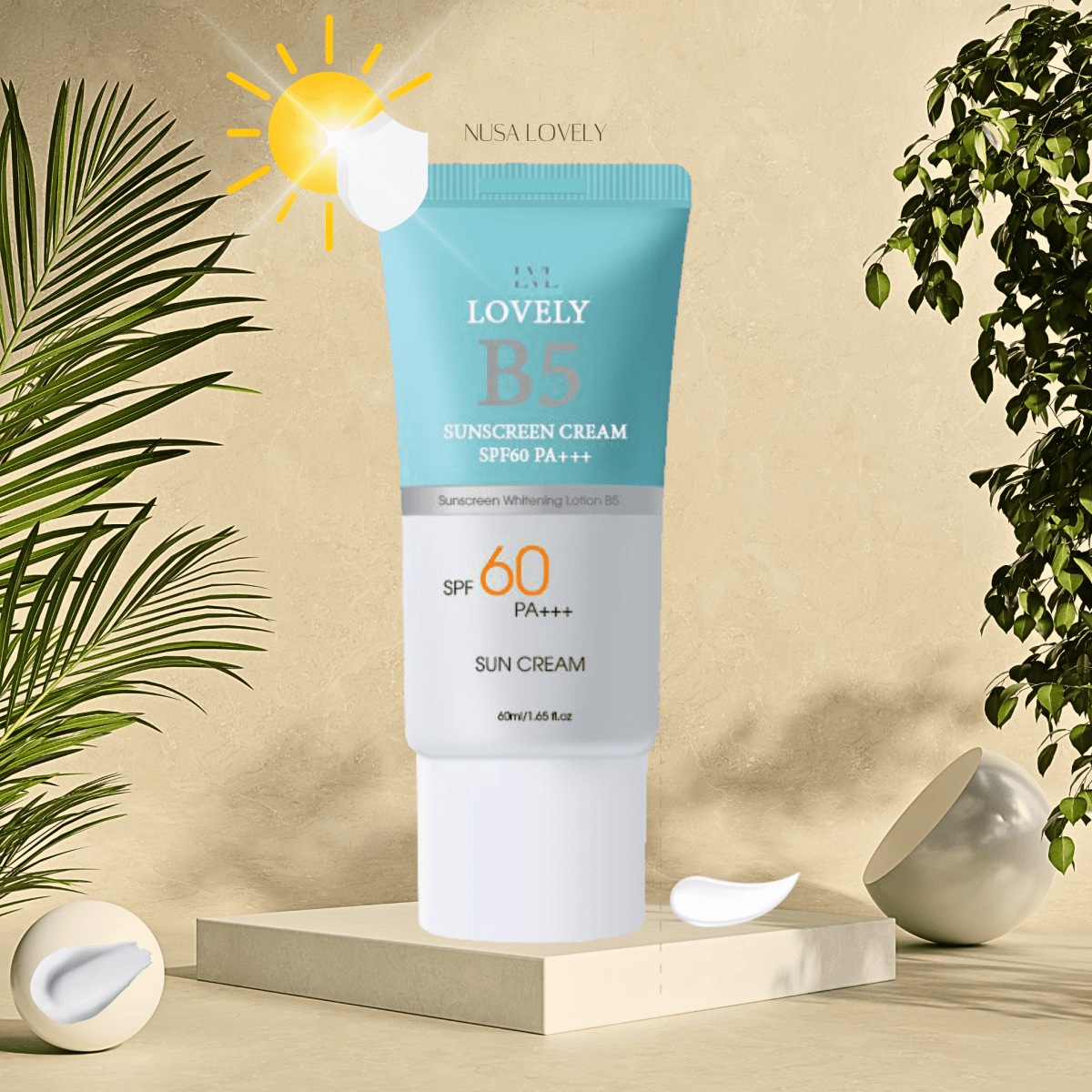 Kem Chống Nắng B5 60ml (2 Loại Nâng Tone & Không Nâng Tone) - Nusa Lovely Việt Nam